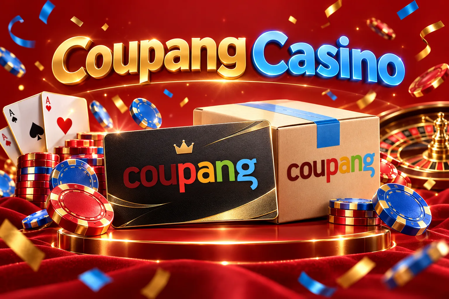 Coupang Casino 쿠팡 카지노 첫충전 100% 최대 100만원 보너스 배너